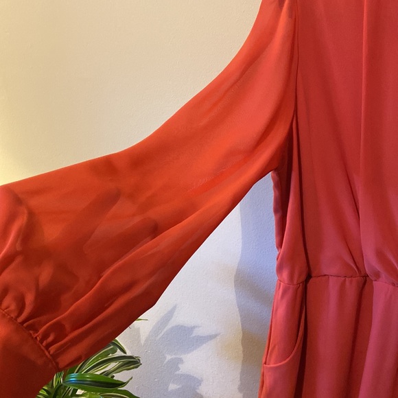 Professional and Classy Coral Dress - Picture 3 of 5